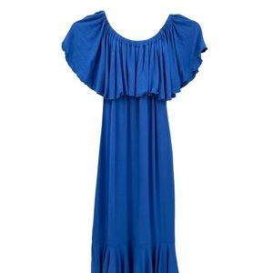 LULAROE ROYAL BLUE OFF SHOULDER CICI XXS DRESS.
